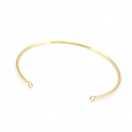 Jonc bracelet to decorate 60mm plated by "flash" gold on brass x 1pc