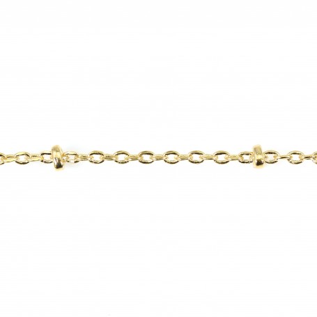 Chain fancy stitch rolls golden flash 1.5x2mm x 1M