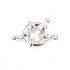 Clasp in buoy shape, also called spring clasp, on silver color, 11mm x 1pc