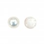 Perle de culture de mer du sud, blanche, Mabé 14.5-15mm x 1pc