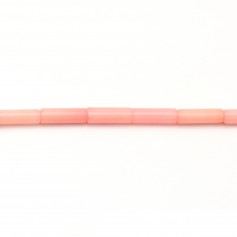 Bambou de mer, teinte rose, tube, 3x10mm x 40cm