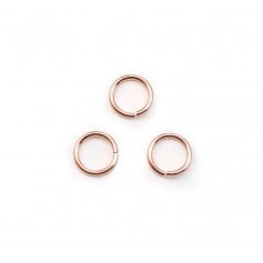 Anéis abertos preenchidos a ouro Rosa 0,64x6mm x 10pcs