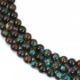 Chrysocolle rond 8mm x 40cm