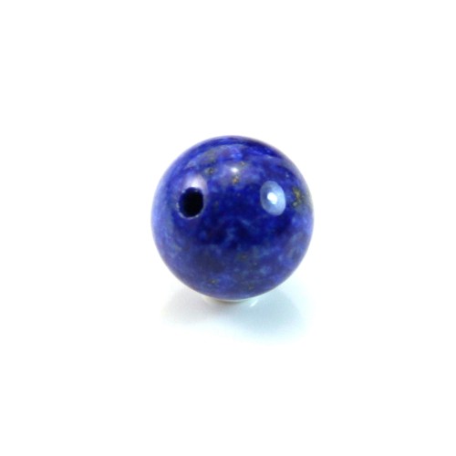 Lapis-Lazuli, half drilled, round 8mm x 2pcs
