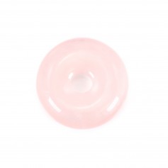 Quartzo rosa Donut 14mm x 1pc