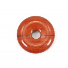 Donut Red Jasper 14mm x 1pc