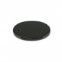 Pendentif agate noir ovale 18x25mm x 1pc