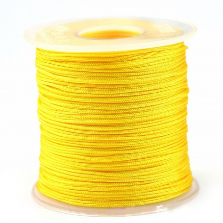Fil polyester jaune 0.8 mm X100m