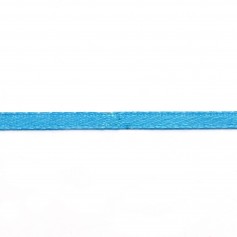Hilo de poliéster satinado doble cara 3mm Azul claro x 5 m