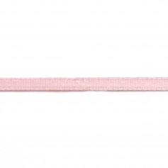 Doppelseitiges Polyestergarn Satin rosa 3 mm x 5 m
