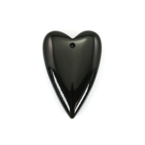 Obsidian Herz Anhänger 20x30mm x 1pc