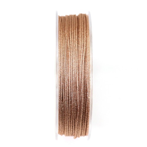 Glittery silvered thread polyester 1.2mm x 25m