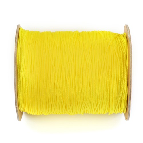 Fil polyester, de couleur jaune, mesurant 1mm x 250m