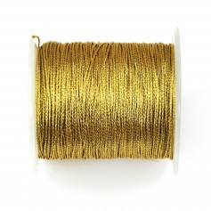 Golden twisted polyester thread 0.8mm x 50m