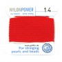 Fil power nylon avec aiguille inclus, de couleur rouge x 2m