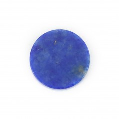 Lapis lazuli cabochon, redondo plano 10mm x 1pc