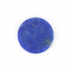 Lapis lazuli cabochon, redondo plano 8mm x 1pc