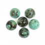 Cabochon Turquoise Africaine rond 5mm x 2pcs