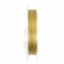 Cabo de aço de 7 fios com bainha de nylon dourado 0,18 mm x 100 m