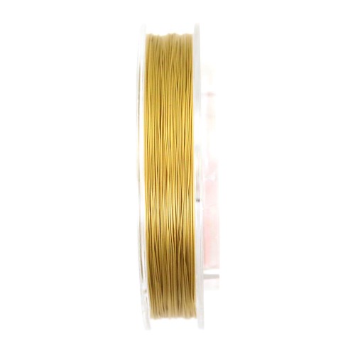 7-strand steel cable sheathed in gold-plated nylon 0.4mm x 100m