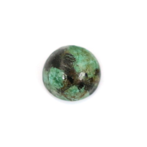 Round African Turquoise Cabochon 8mm x 2pcs