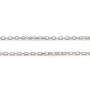Chain in convict knit, in 925 sterling silver x 40cm
