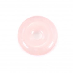 Rosa de Quartzo Donut 25mm x 1pc