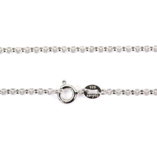 Jaseron links necklace sterling silver 925 2mm x 40cm