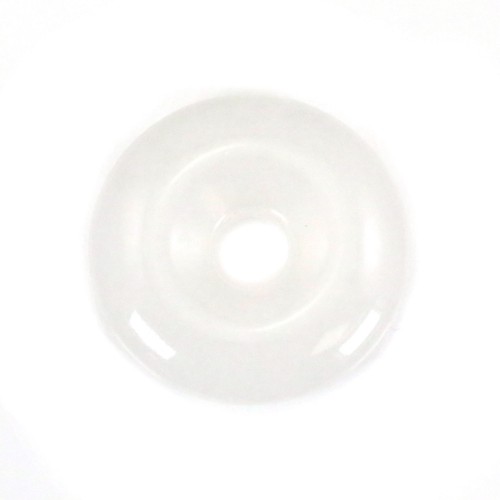 Ciambella di giada bianca 20 mm x 1 pz