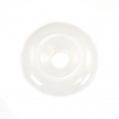 Donut de Jade Branco 14mm x 1pc