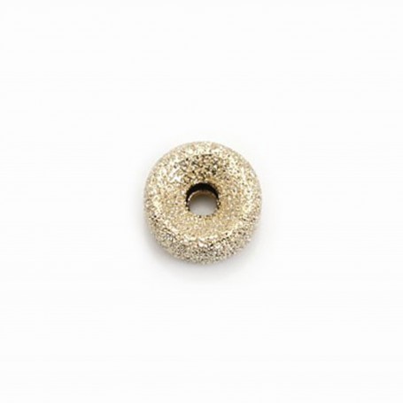 Perle rondelle brillante en gold filled 6x3.4mm x 1pc