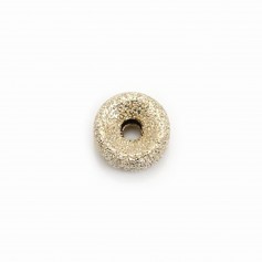 Perlina rotonda del diamante riempita oro 6x3.5mm x 2pcs