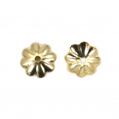 Gold Filled flower shaped "cup" for bead 4mm x 10pcs