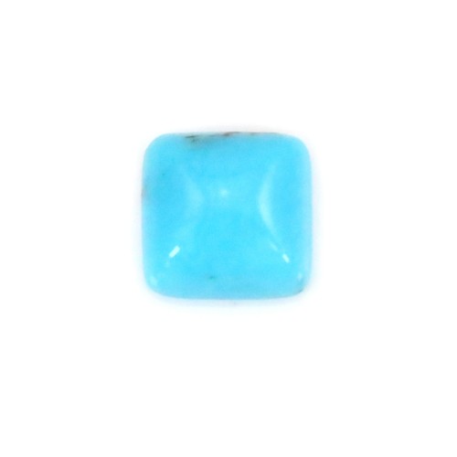 Turquoise cabochon, in the shape of a square 8mm x 1pc