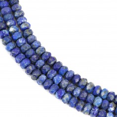 Lapis lazuli rondelle facette 5x8mm x 40cm