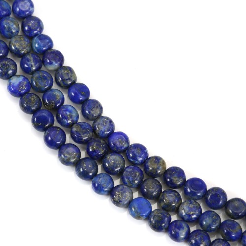 Lapis lazuli rond plat 6mm x 40cm