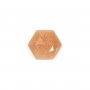 Cabochon Sunstone esagonale sfaccettato 10mm x 1pc