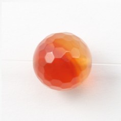 Round Faceted Carnelian 4mm x 10 pcs