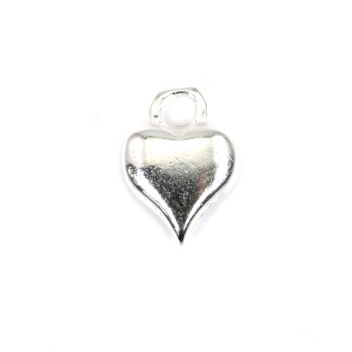 Charm a forma di cuore 5,8x8 mm - Argento 925 x 1 pezzo