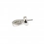 Strass-Reling für Semi Pierced 11mm - Zirkoniumoxid & 925er Silber rhodiniert x 1Stk