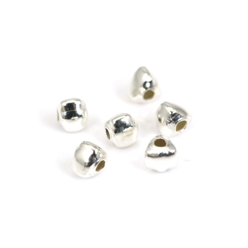 Triangolo di perle 3 mm - Argento 925 x 6 pezzi