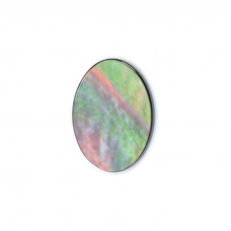 Cabochon Mother-of-pearl flat oval 10x14mm x 1pc