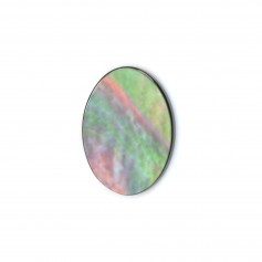 Cabochon Mother-of-pearl flat oval 6x8mm x 1pc