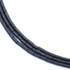 Onyx black, tube, 2.5x4mm x 40cm