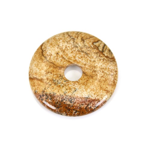 Donut Jaspis Landschaft 40mm x 1pc