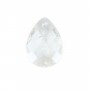 Pendentif Cristal de roche goutte facetté 13x18mm x 1pc