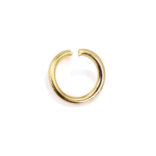 Offener Ring 4x0.6mm - Edelstahl 304 vergoldet x 20St