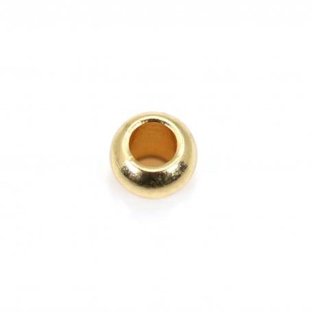 Perle boule 3mm - Acier Inox 304 doré x 10 pcs