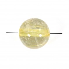 Gold rutile quartz round 6mm x 4pcs