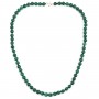 Round Malachite necklace 6mm x 1pc